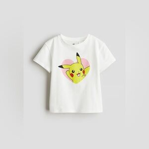 H&M Kids | Printed Pikachu T-Shirt